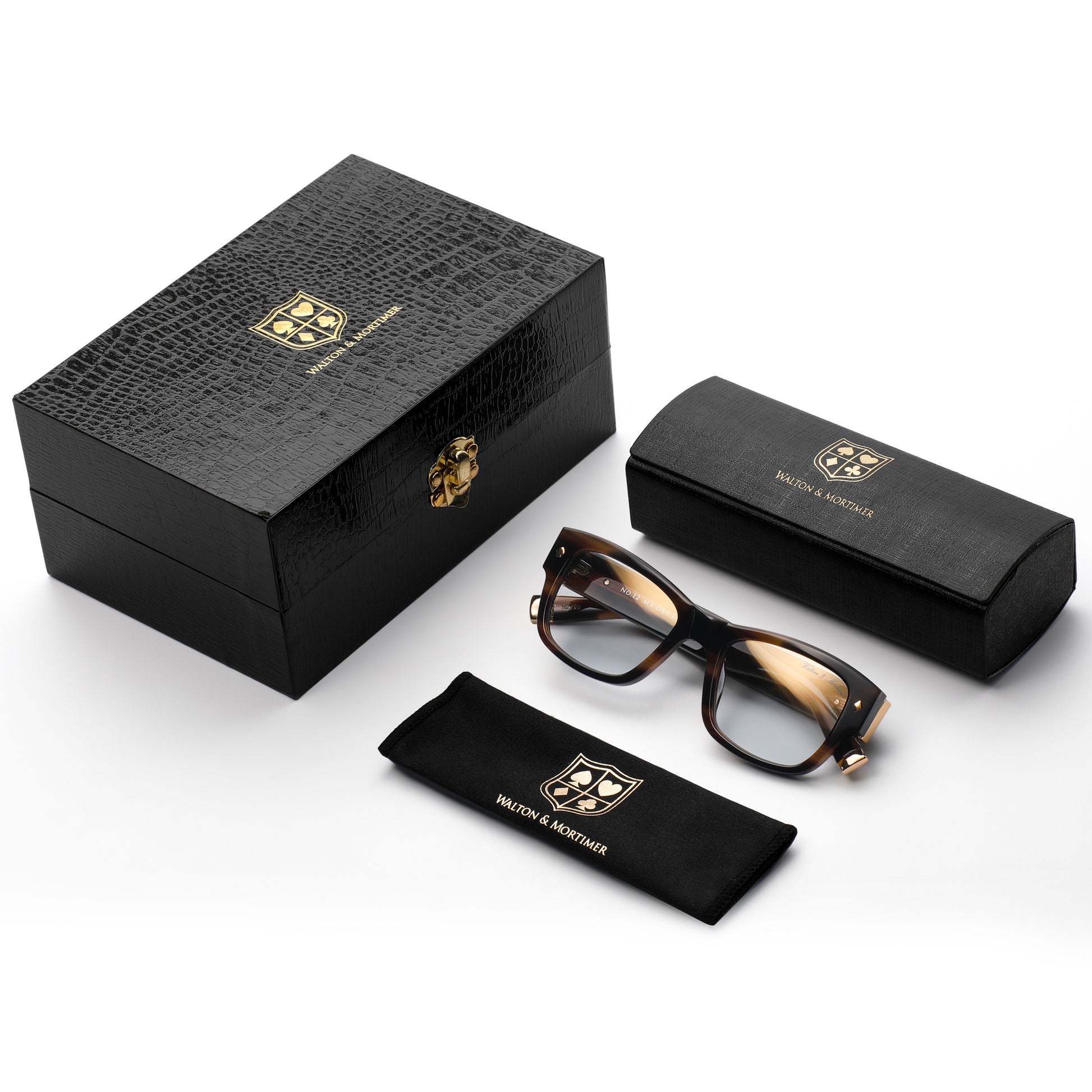 UV protection EYEWEAR Mr.One Two Havana SUNGLASSES ,WALTON & MORTIMER