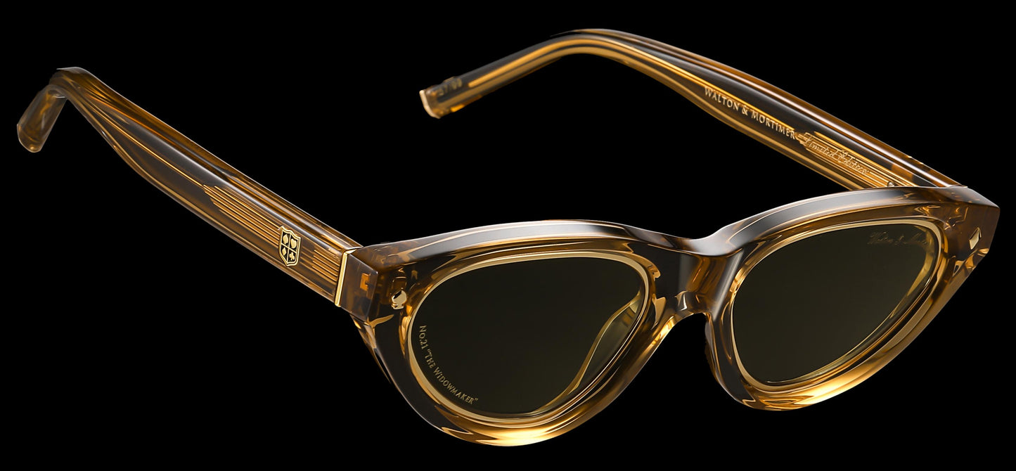 Walton & Mortimer NO. 21 “The Widowmaker” Gold Champagne Limited Edition Sunglasses