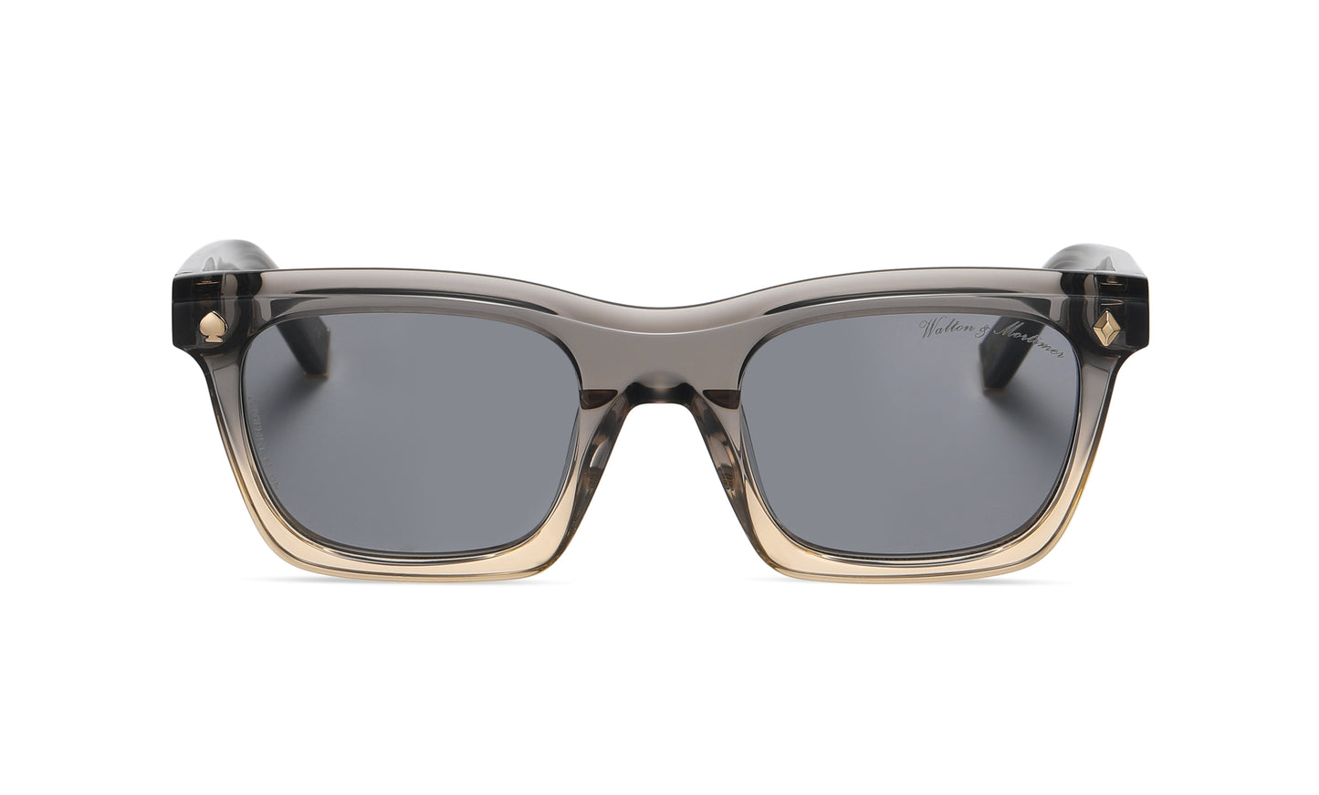 Walton & Mortimer NO. 54: "Inferno" Transparant Gray Sunglasses