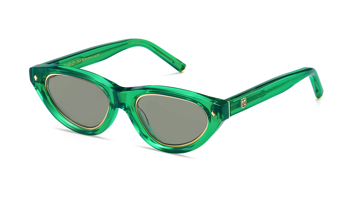 Walton & Mortimer NO. 21 “The Widowmaker” Poison Green Limited Edition Sunglasses