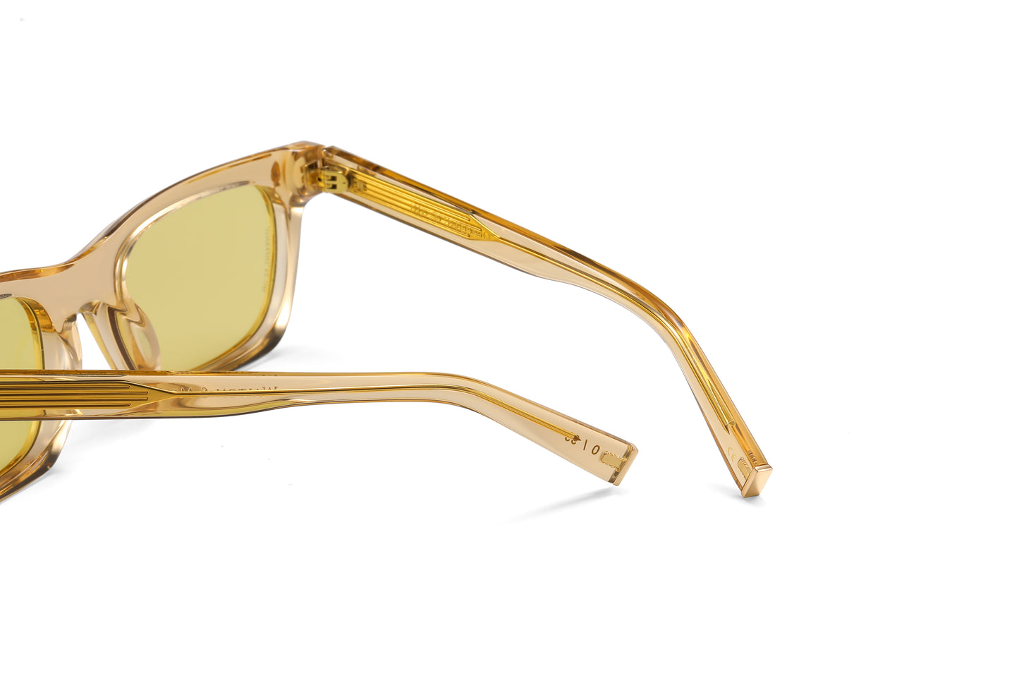 Walton & Mortimer NO. 54: "Inferno" Champagne Shimmer Sunglasses