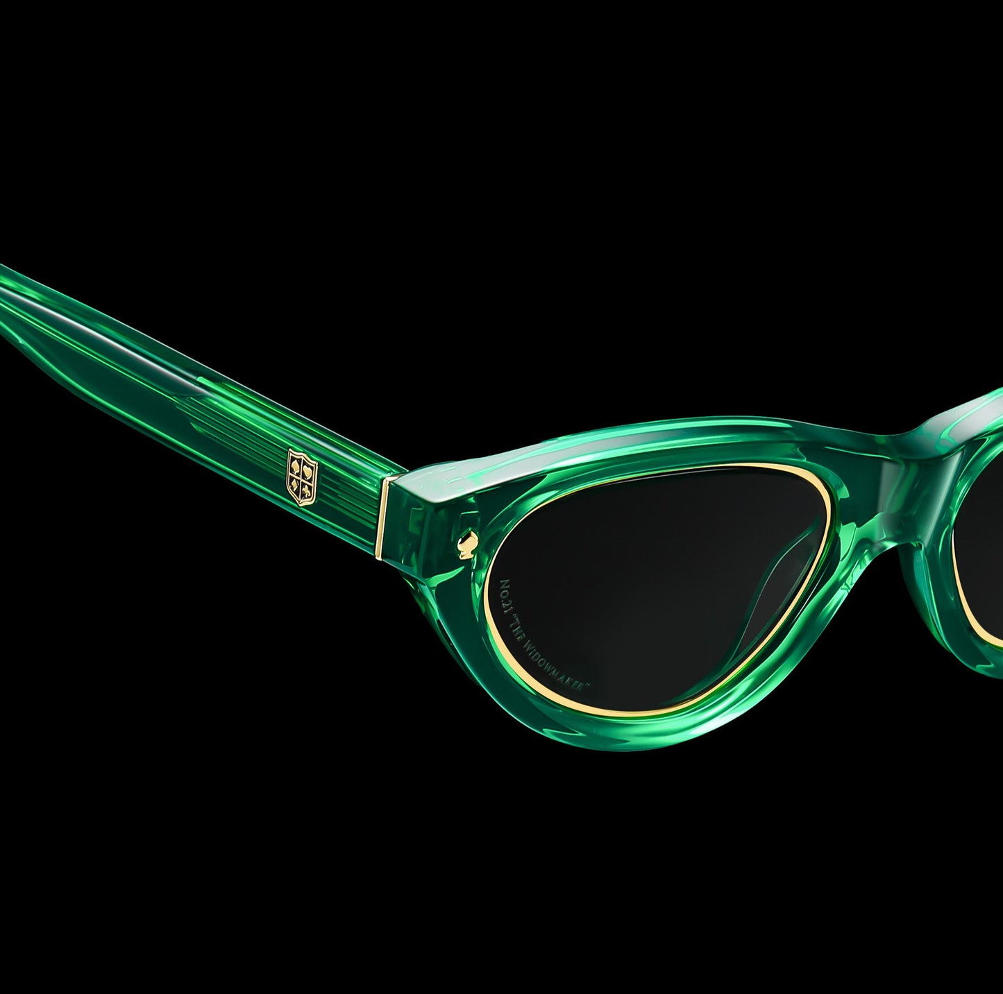 Walton & Mortimer NO. 21 “The Widowmaker” Poison Green Limited Edition Sunglasses