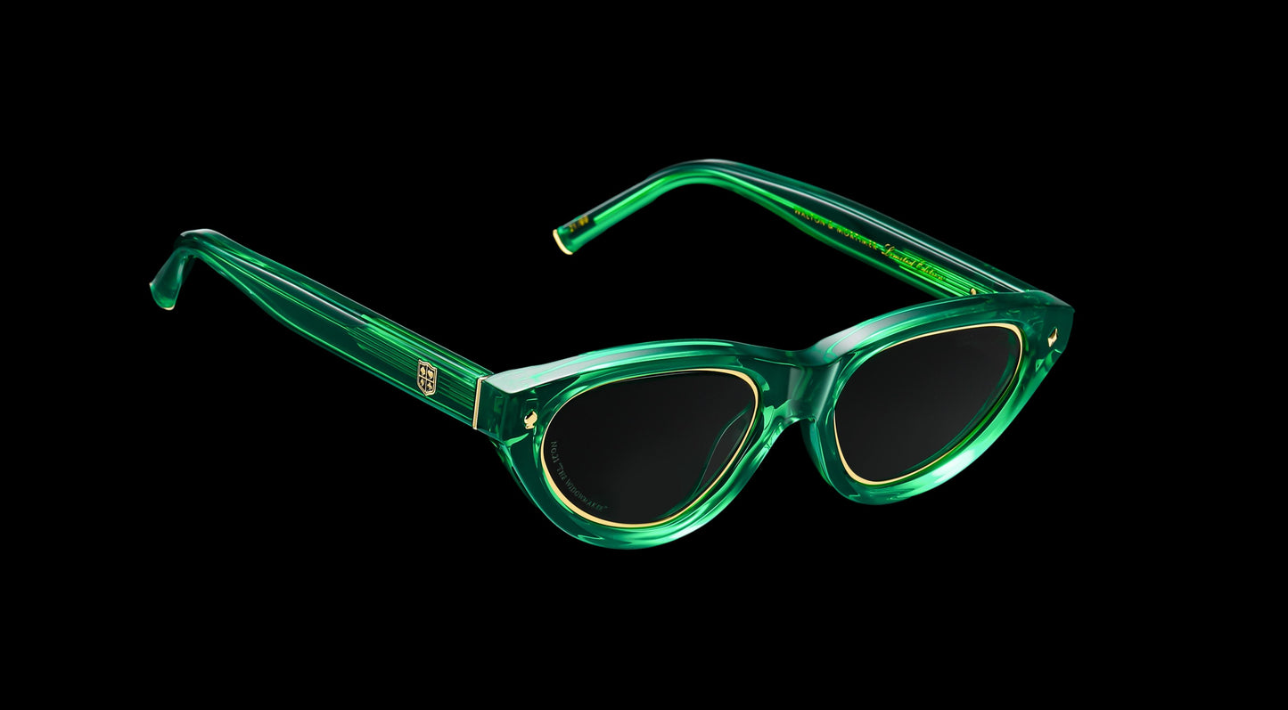 Walton & Mortimer NO. 21 “The Widowmaker” Poison Green Limited Edition Sunglasses