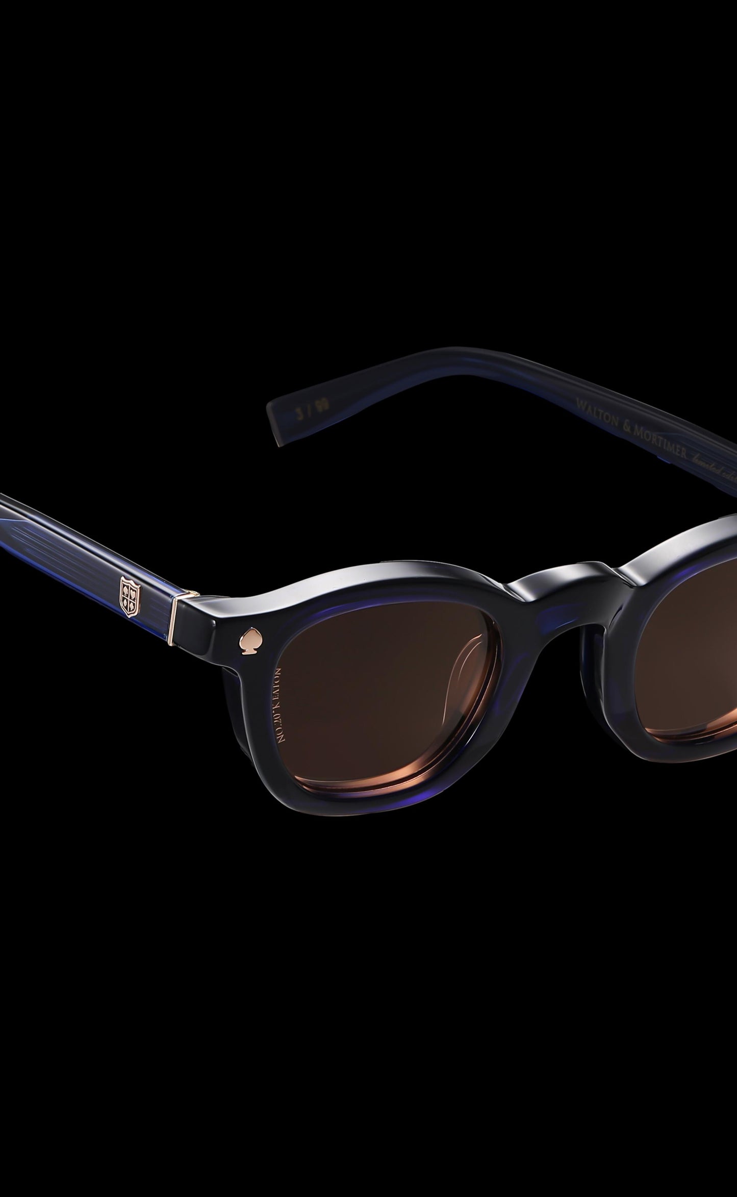 Walton & Mortimer NO. 20 "Keaton" Midnight Blue Sunglasses