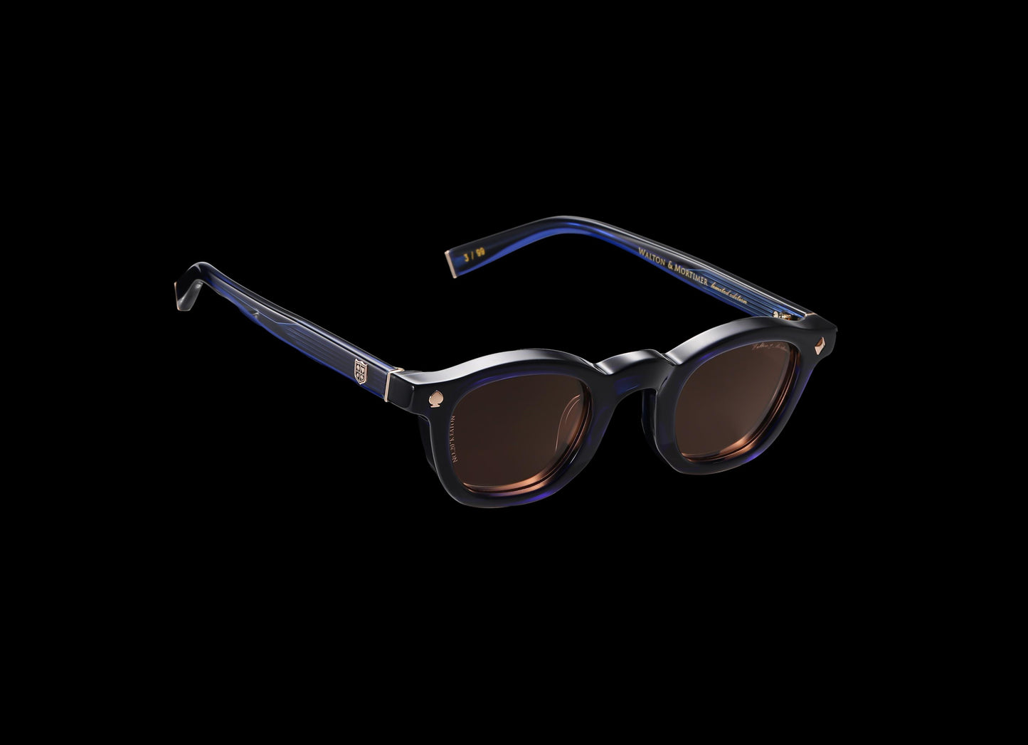 Walton & Mortimer NO. 20 "Keaton" Midnight Blue Sunglasses