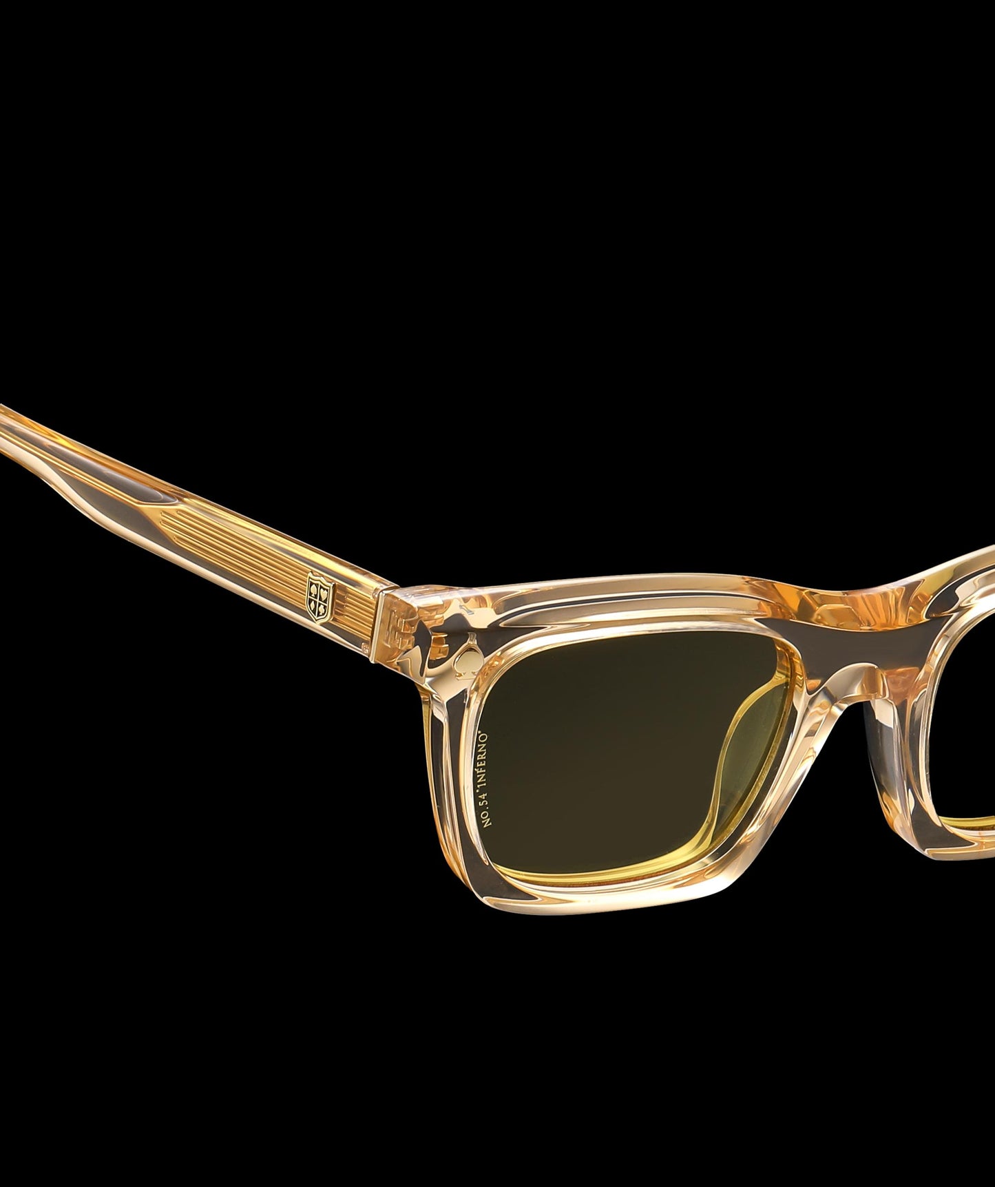 Walton & Mortimer NO. 54: "Inferno" Champagne Shimmer Sunglasses