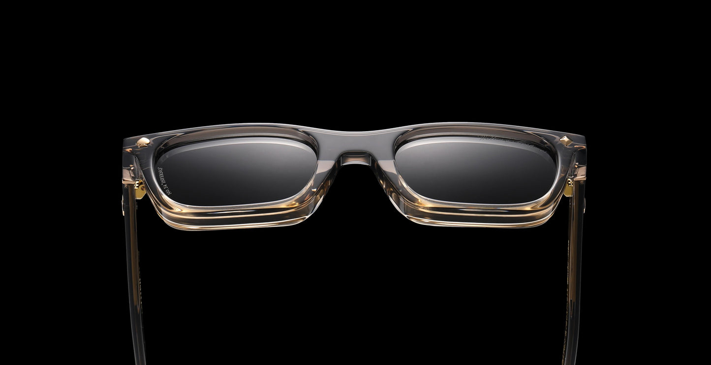 Walton & Mortimer NO. 54: "Inferno" Transparant Gray Sunglasses