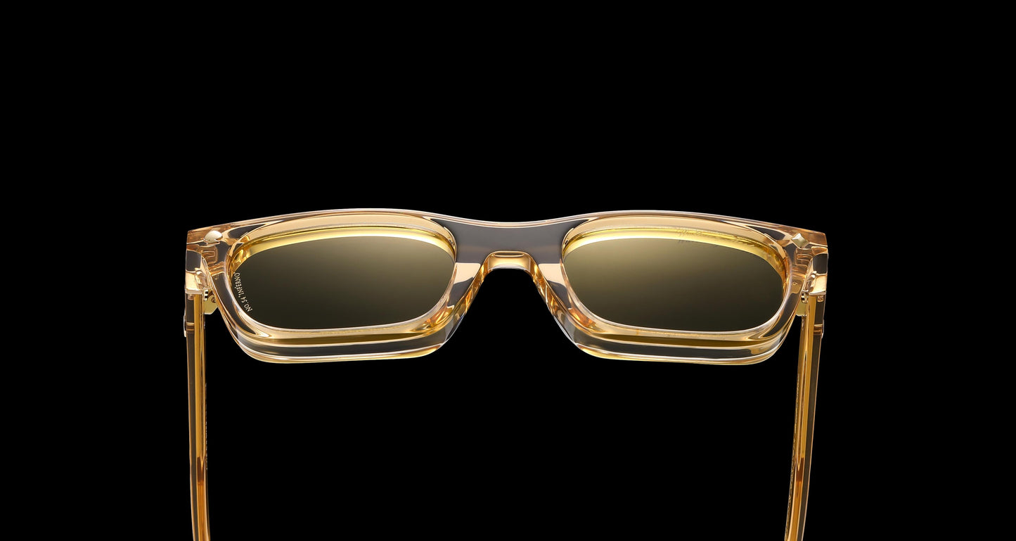 Walton & Mortimer NO. 54: "Inferno" Champagne Shimmer Sunglasses