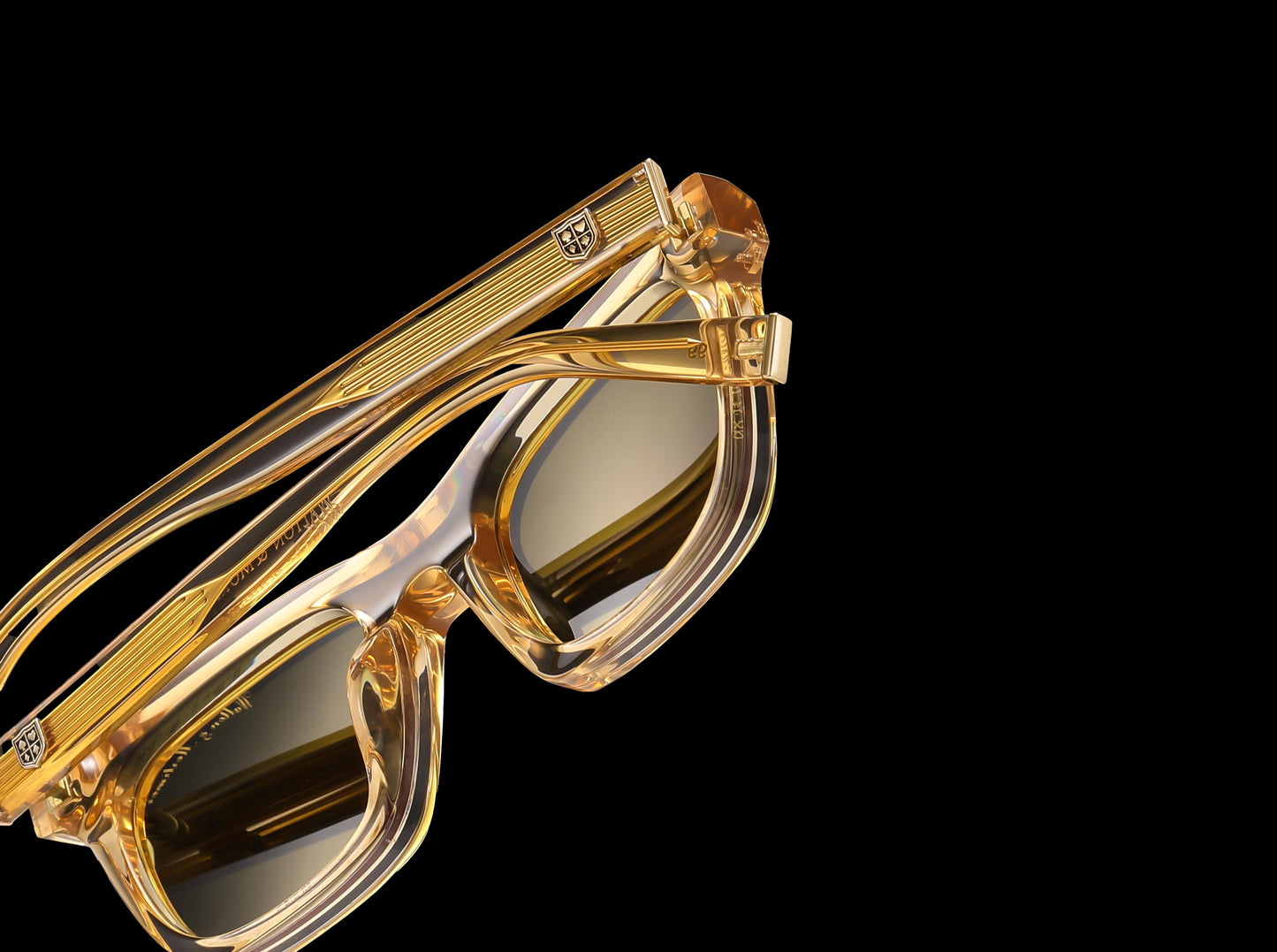 Walton & Mortimer NO. 54: "Inferno" Champagne Shimmer Sunglasses