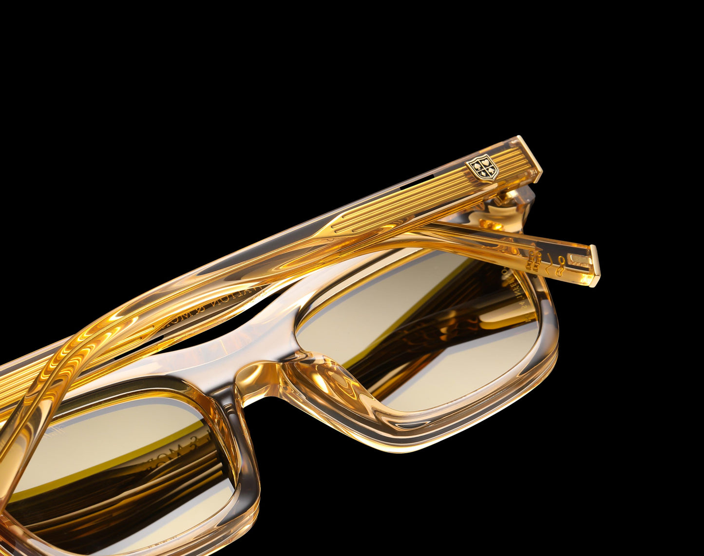 Walton & Mortimer NO. 54: "Inferno" Champagne Shimmer Sunglasses