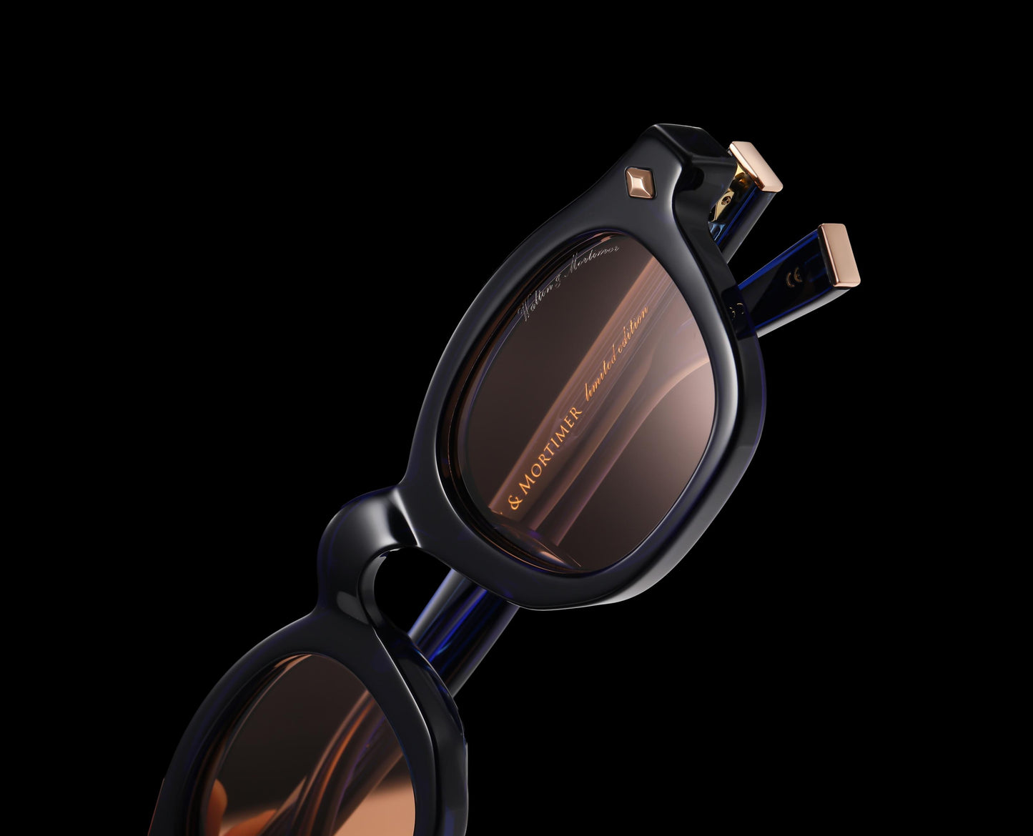 Walton & Mortimer NO. 20 "Keaton" Midnight Blue Sunglasses