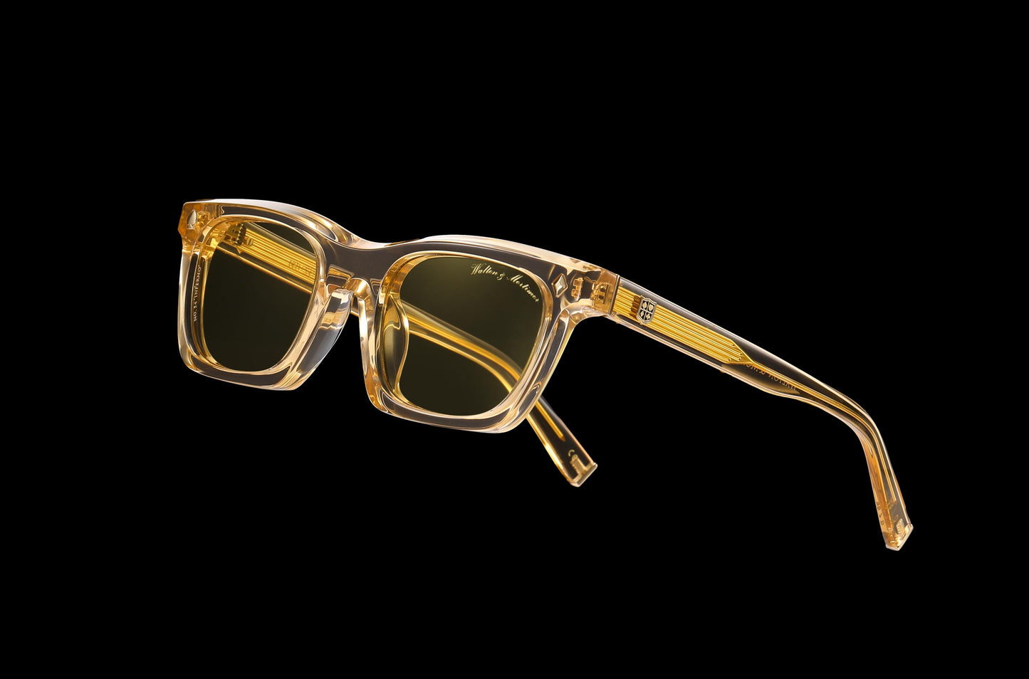 Walton & Mortimer NO. 54: "Inferno" Champagne Shimmer Sunglasses