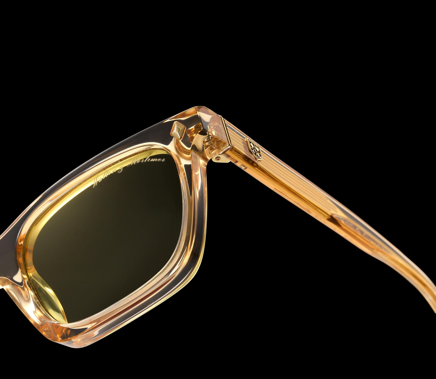Walton & Mortimer NO. 54: "Inferno" Champagne Shimmer Sunglasses