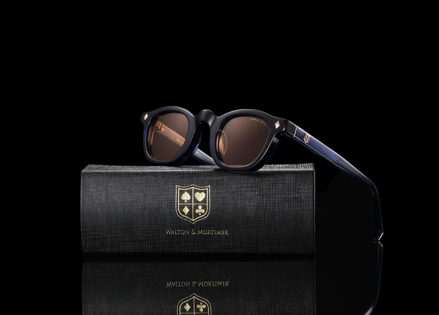 Walton & Mortimer NO. 20 "Keaton" Midnight Blue Sunglasses