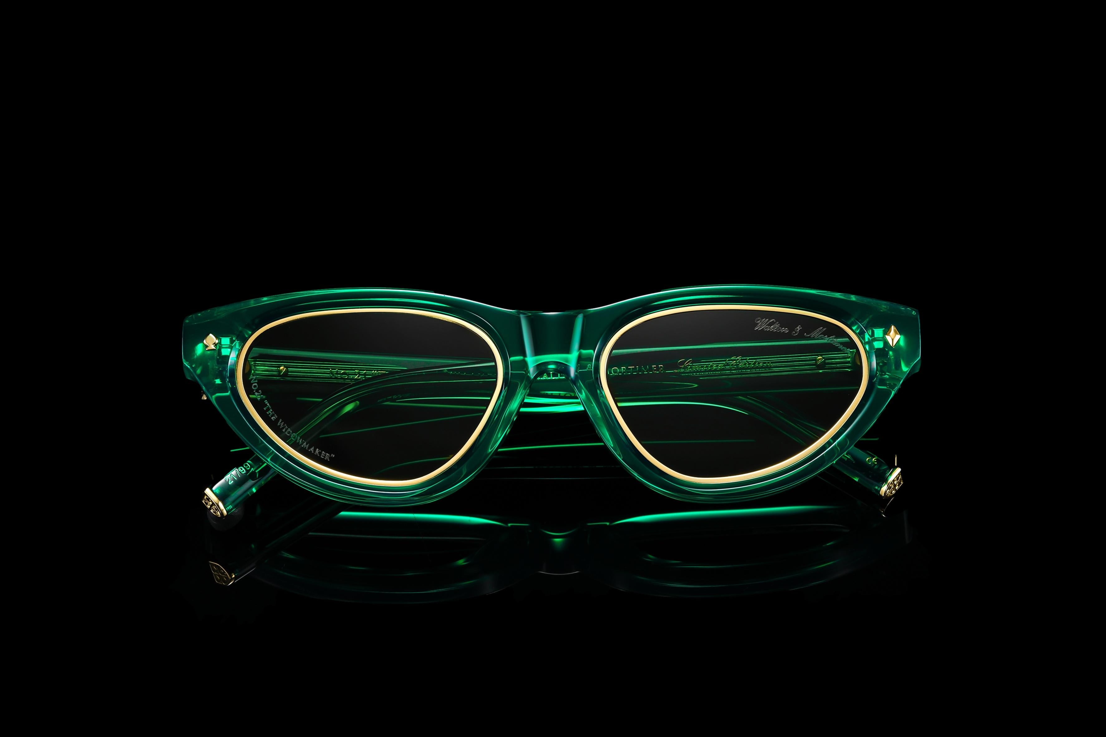Walton & Mortimer NO. 21 “The Widowmaker” Poison Green Limited Edition Sunglasses