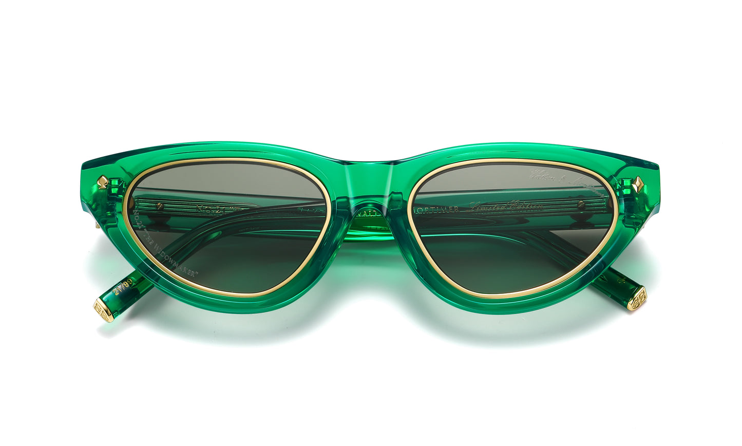 Walton & Mortimer NO. 21 “The Widowmaker” Poison Green Limited Edition Sunglasses