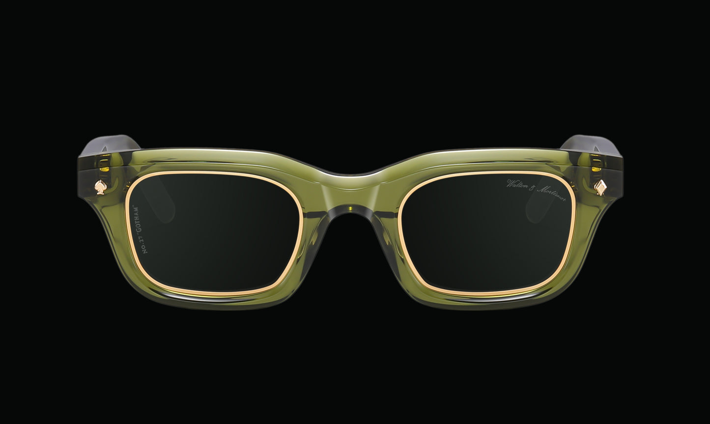 No.27 "Gotham" Limited Edition Sunglasses - Bosco Green Color