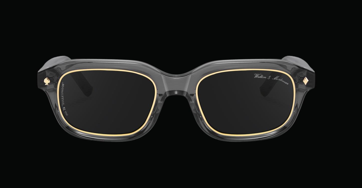 No.28 "Bulletproof" Limited Edition Sunglasses - Moon Gray Color