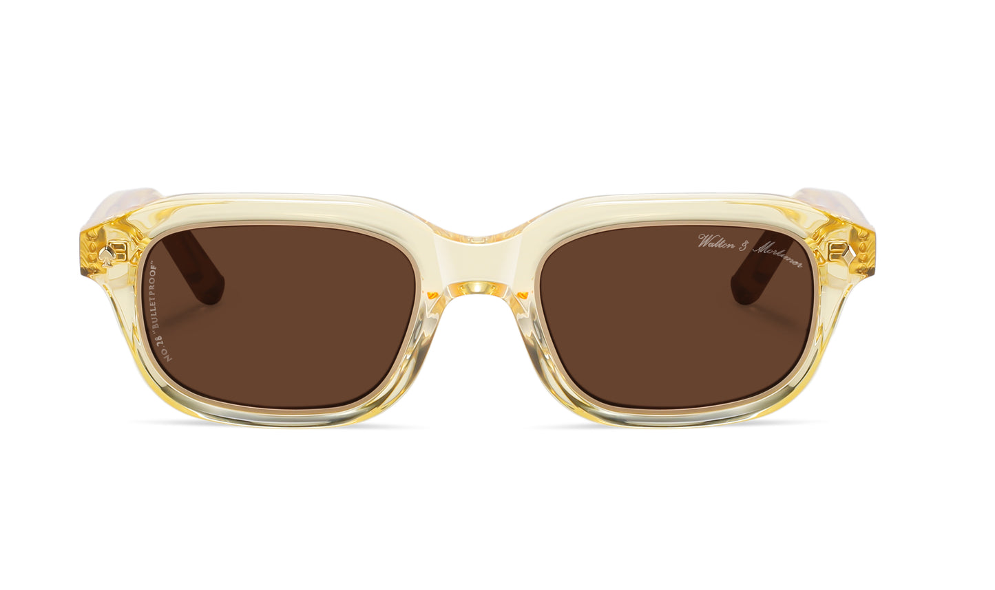 No.28 "Bulletproof" Limited Edition Sunglasses - Champagne Mist Color