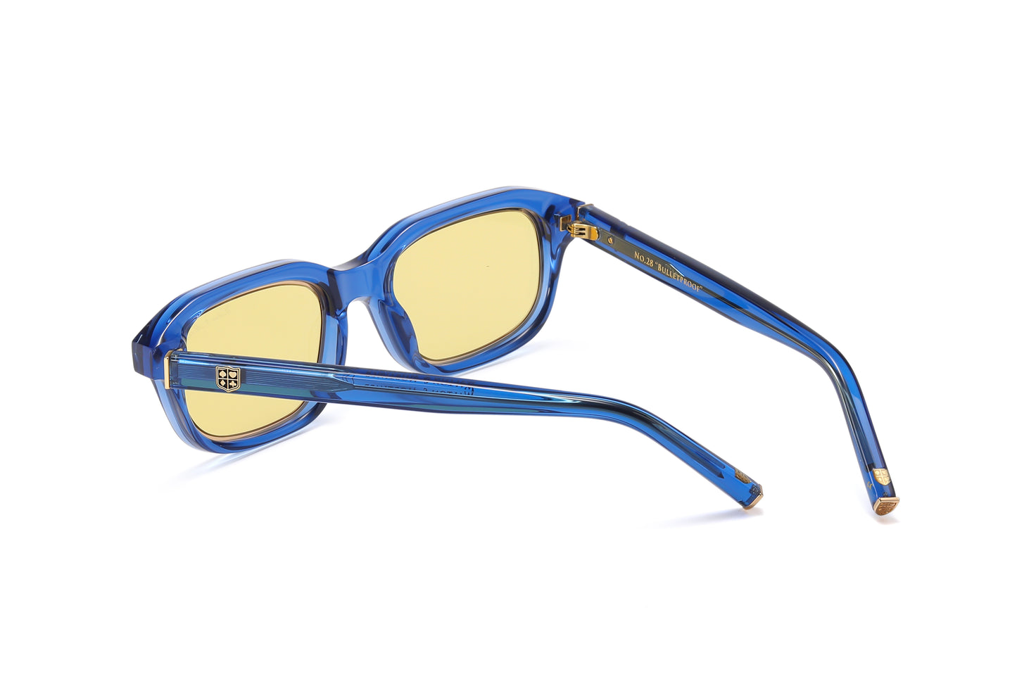 No.28 "Bulletproof" Limited Edition Sunglasses - Deep Sea Blue Color