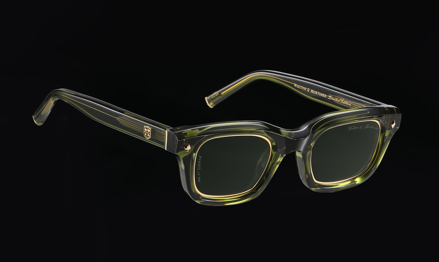 No.27 "Gotham" Limited Edition Sunglasses - Bosco Green Color