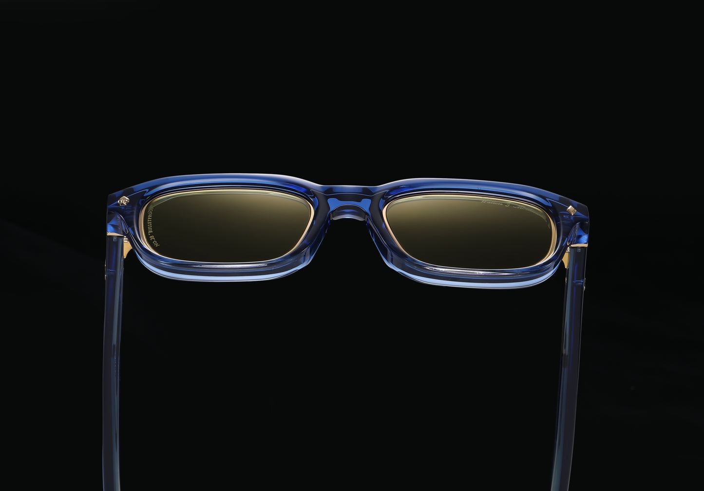 No.28 "Bulletproof" Limited Edition Sunglasses - Deep Sea Blue Color