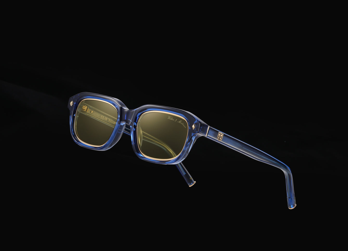 No.28 "Bulletproof" Limited Edition Sunglasses - Deep Sea Blue Color