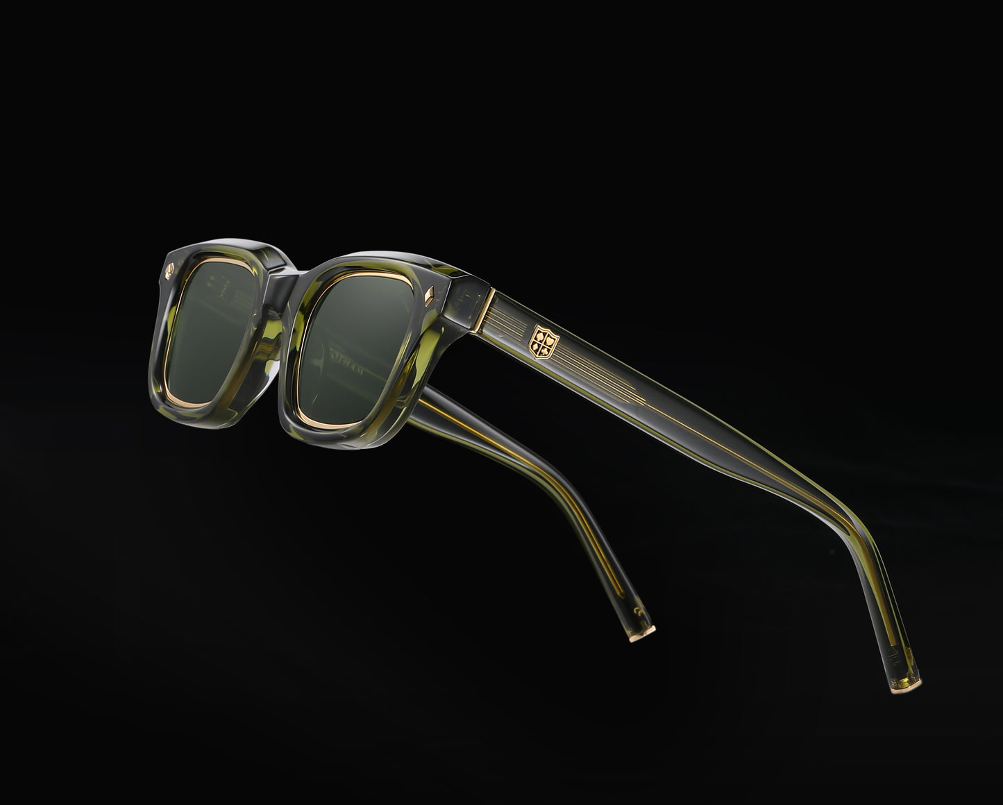No.27 "Gotham" Limited Edition Sunglasses - Bosco Green Color