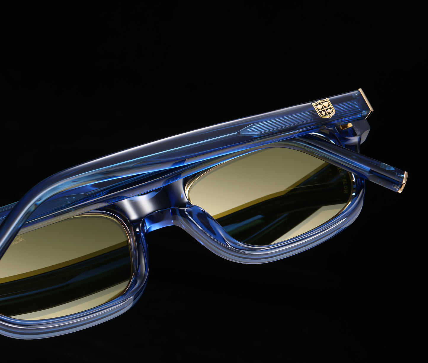 No.28 "Bulletproof" Limited Edition Sunglasses - Deep Sea Blue Color