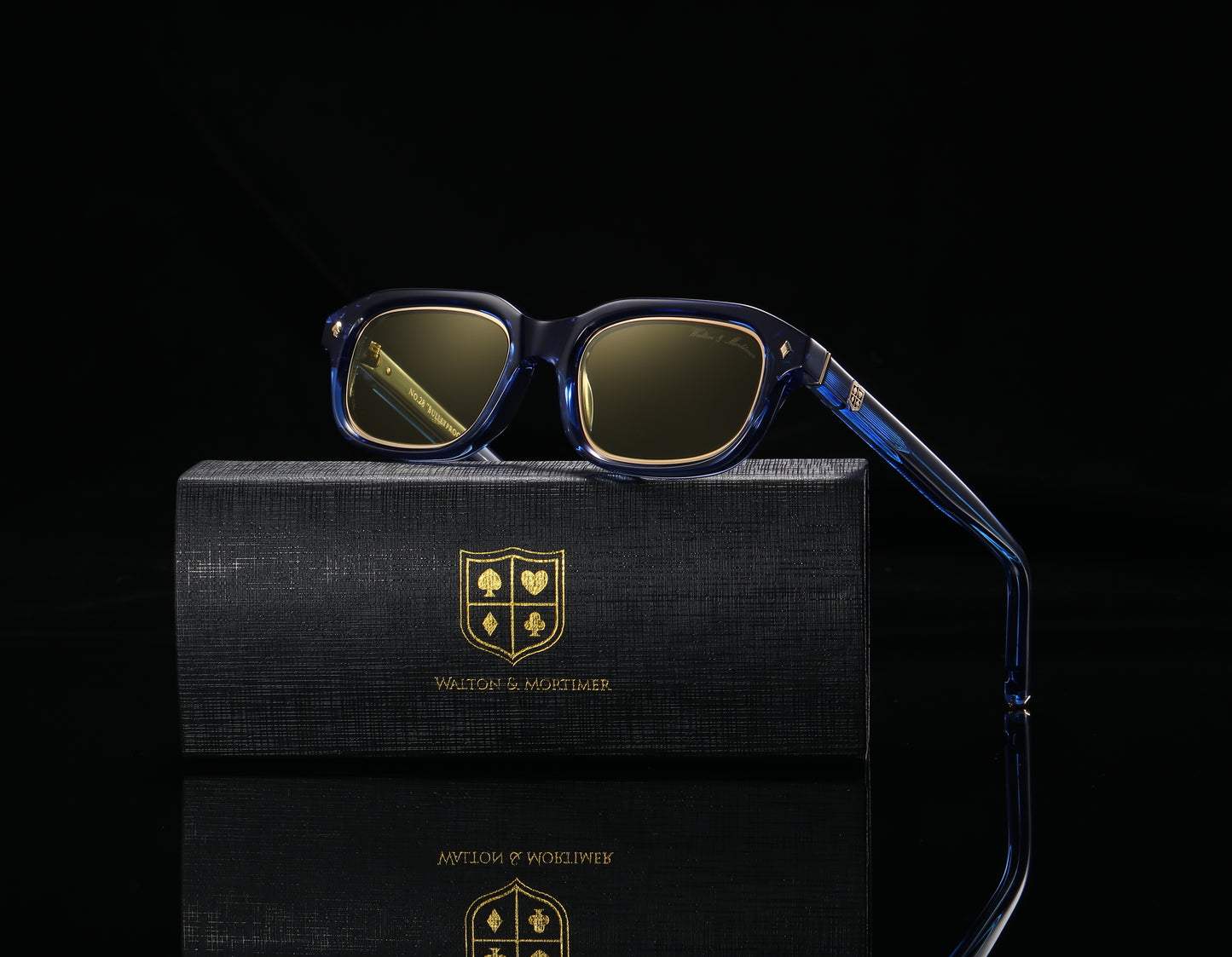 No.28 "Bulletproof" Limited Edition Sunglasses - Deep Sea Blue Color