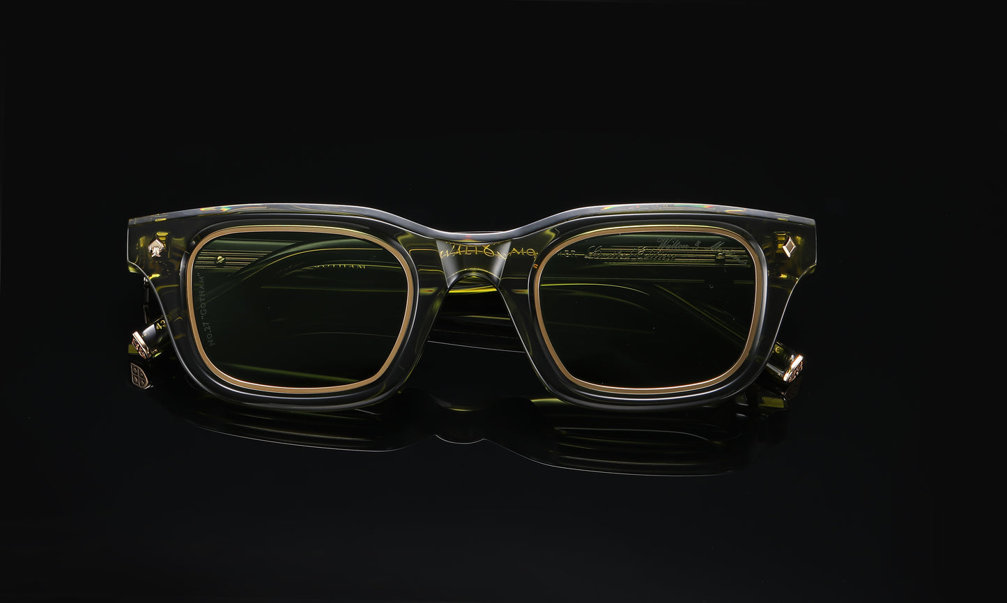 No.27 "Gotham" Limited Edition Sunglasses - Bosco Green Color