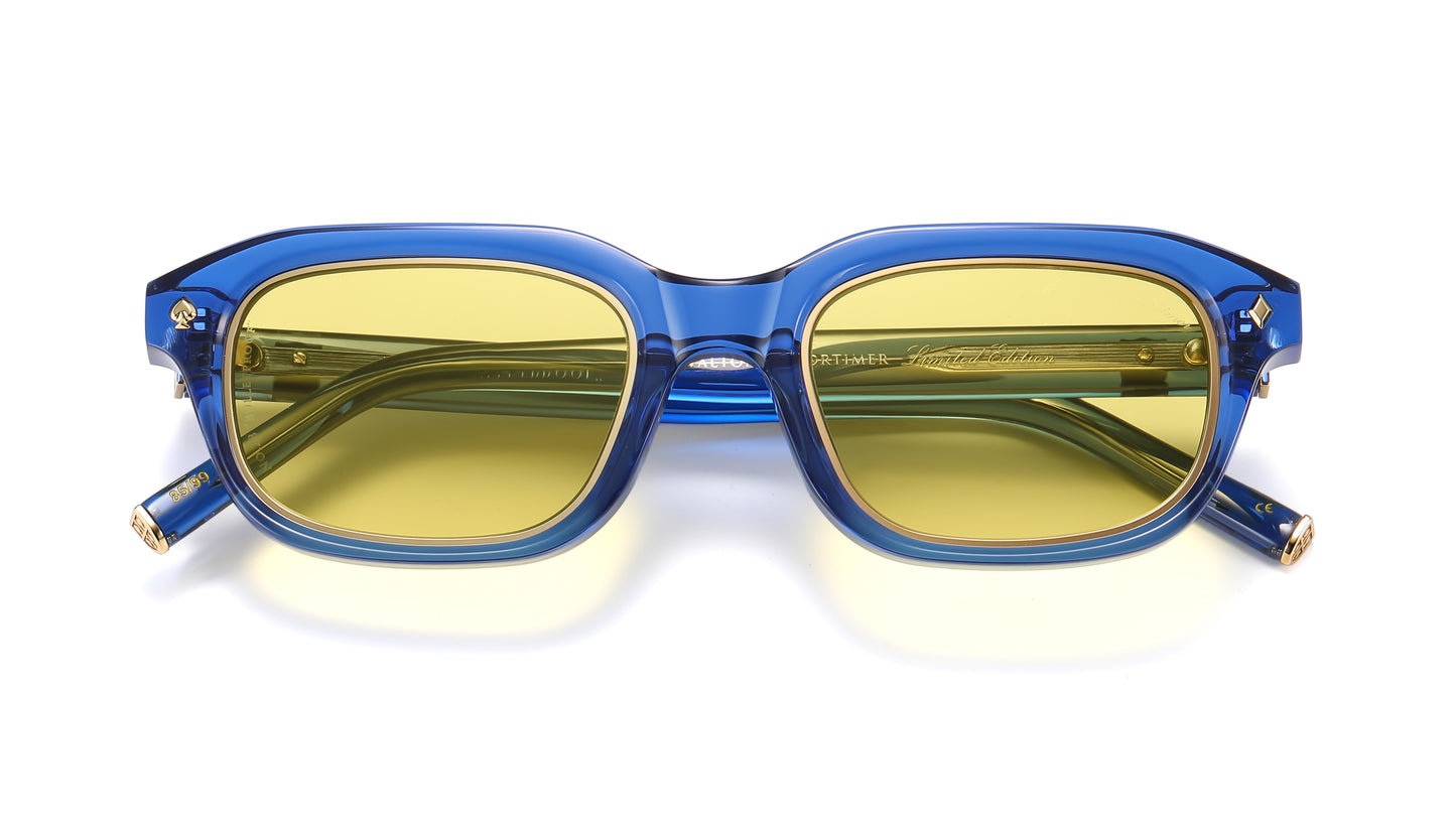 No.28 "Bulletproof" Limited Edition Sunglasses - Deep Sea Blue Color