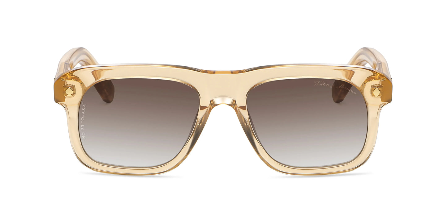 WALTON & MORTIMER NO. 33 “Osaka” CHAMPAGNE GOLD LIMITED EDITION SUNGLASSES