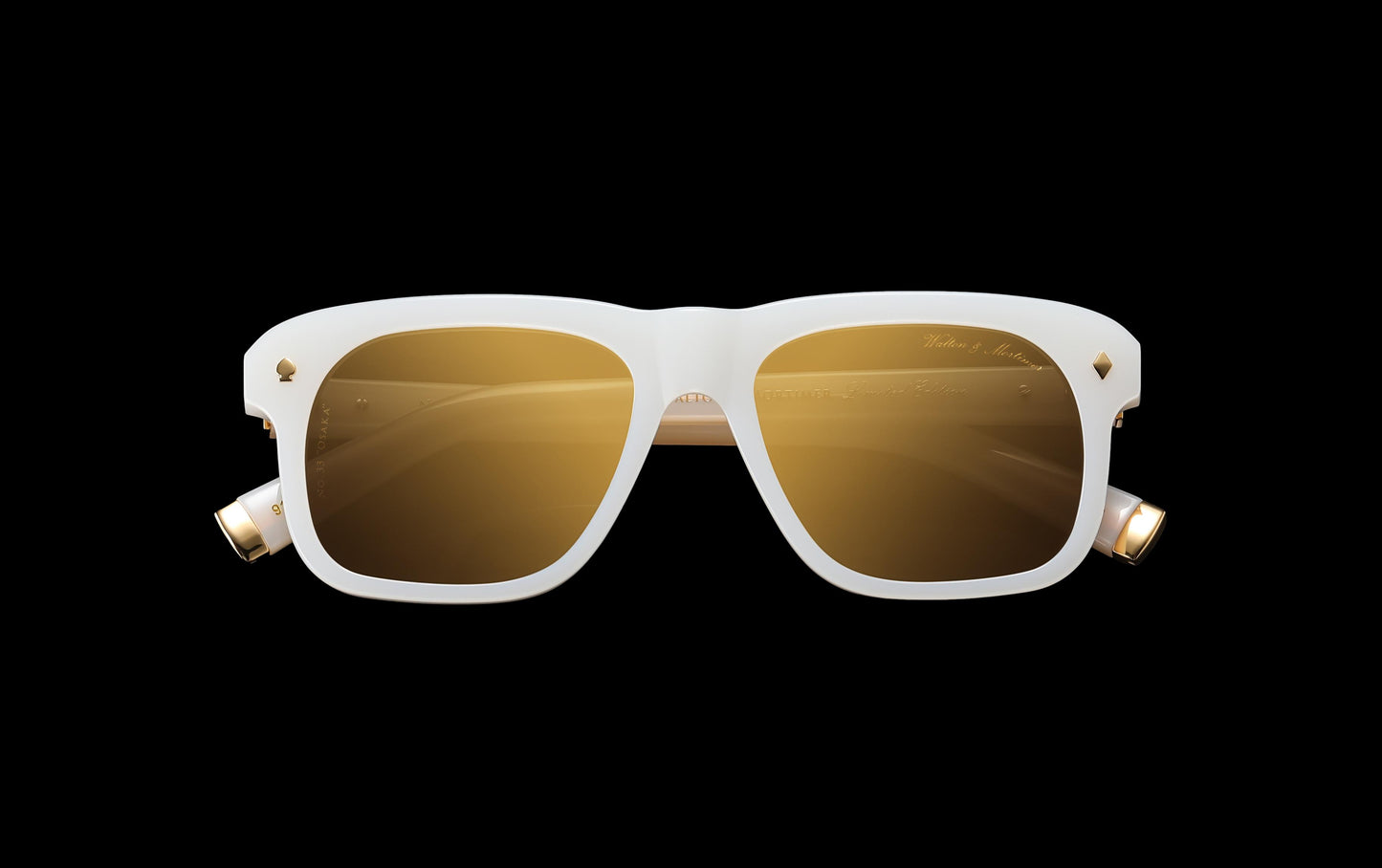 WALTON & MORTIMER® NO. 33 “Osaka” MARBLE WHITE LIMITED EDITION SUNGLASSES