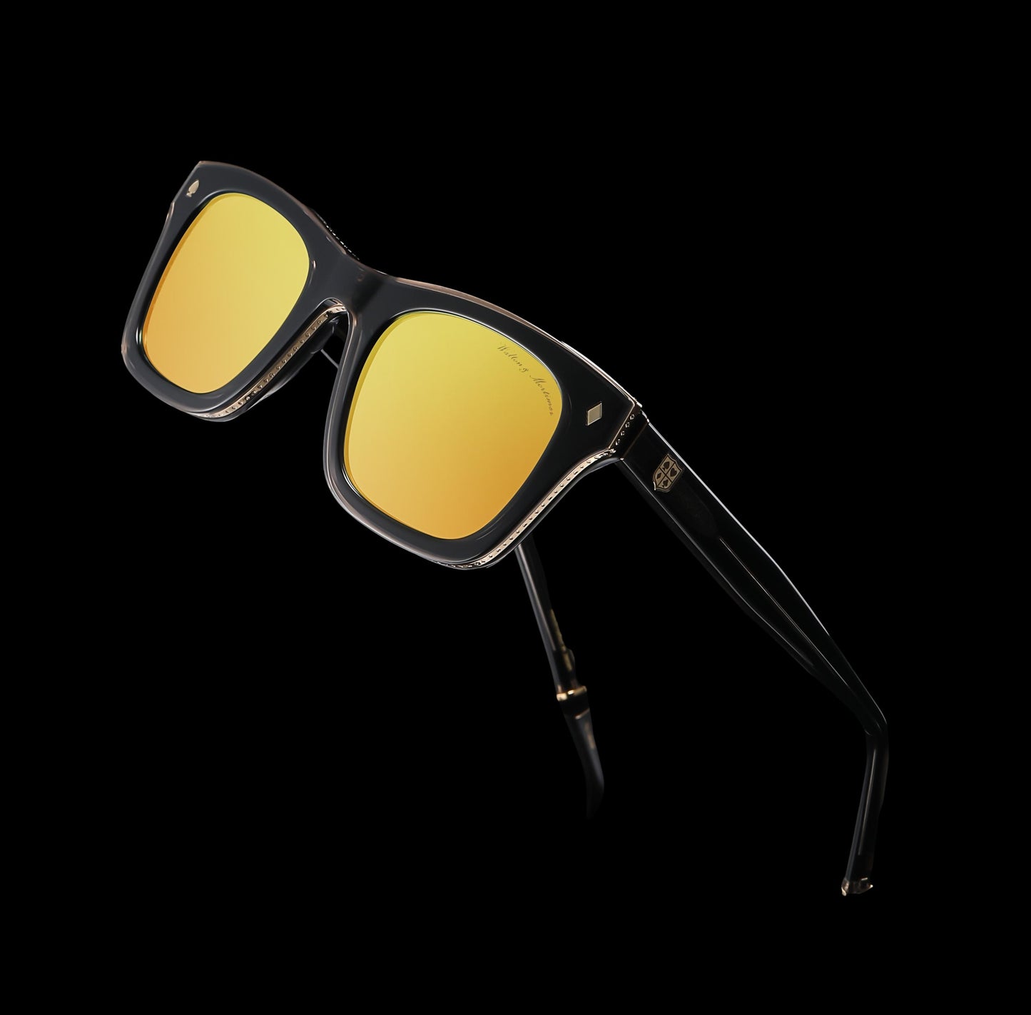 WALTON & MORTIMER® NO. 15: "VIOLATOR" RØGSORT SOLBRILLE I BEGRÆNSET OPLAG