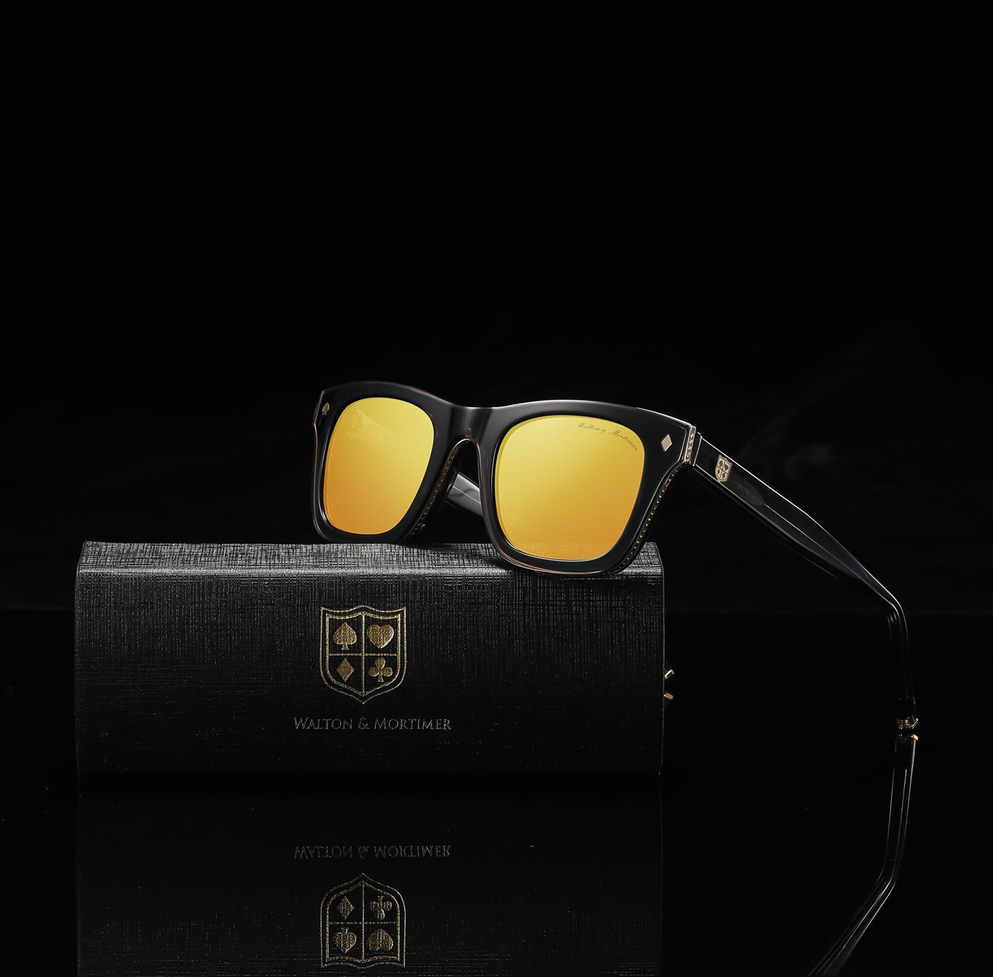 WALTON & MORTIMER® NO. 15: "VIOLATOR" RØGSORT SOLBRILLE I BEGRÆNSET OPLAG