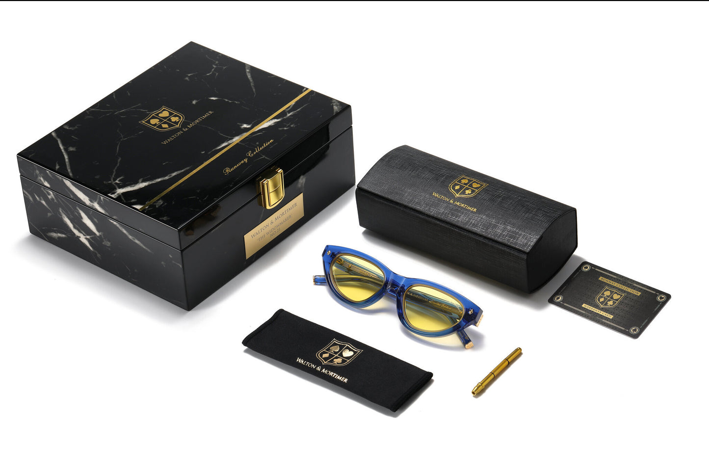 Walton & Mortimer NO. 21 “The Widowmaker” Midnight Blue Limited Edition Sunglasses