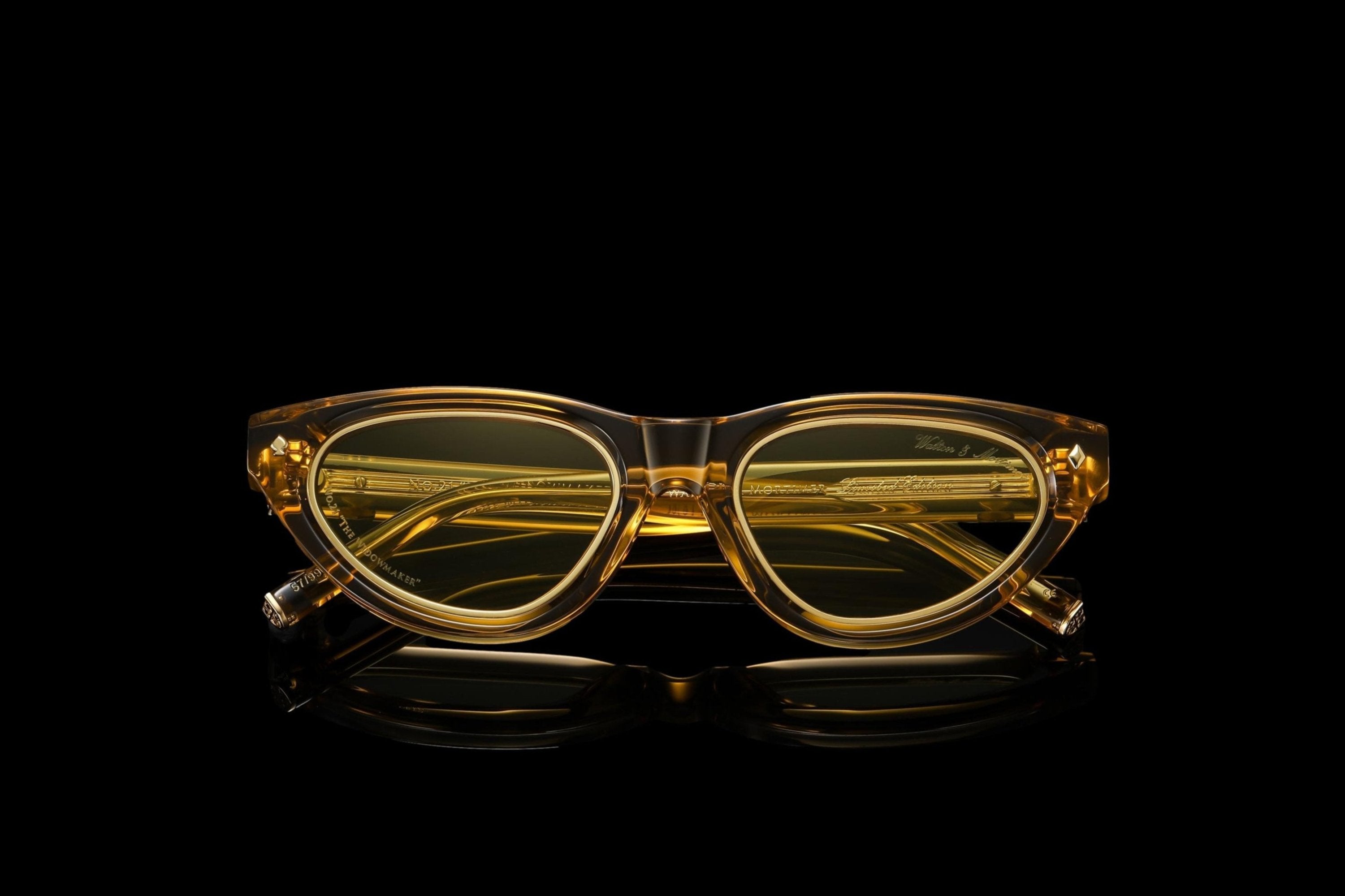 Walton & Mortimer NO. 21 “The Widowmaker” Gold Champagne Limited Edition Sunglasses