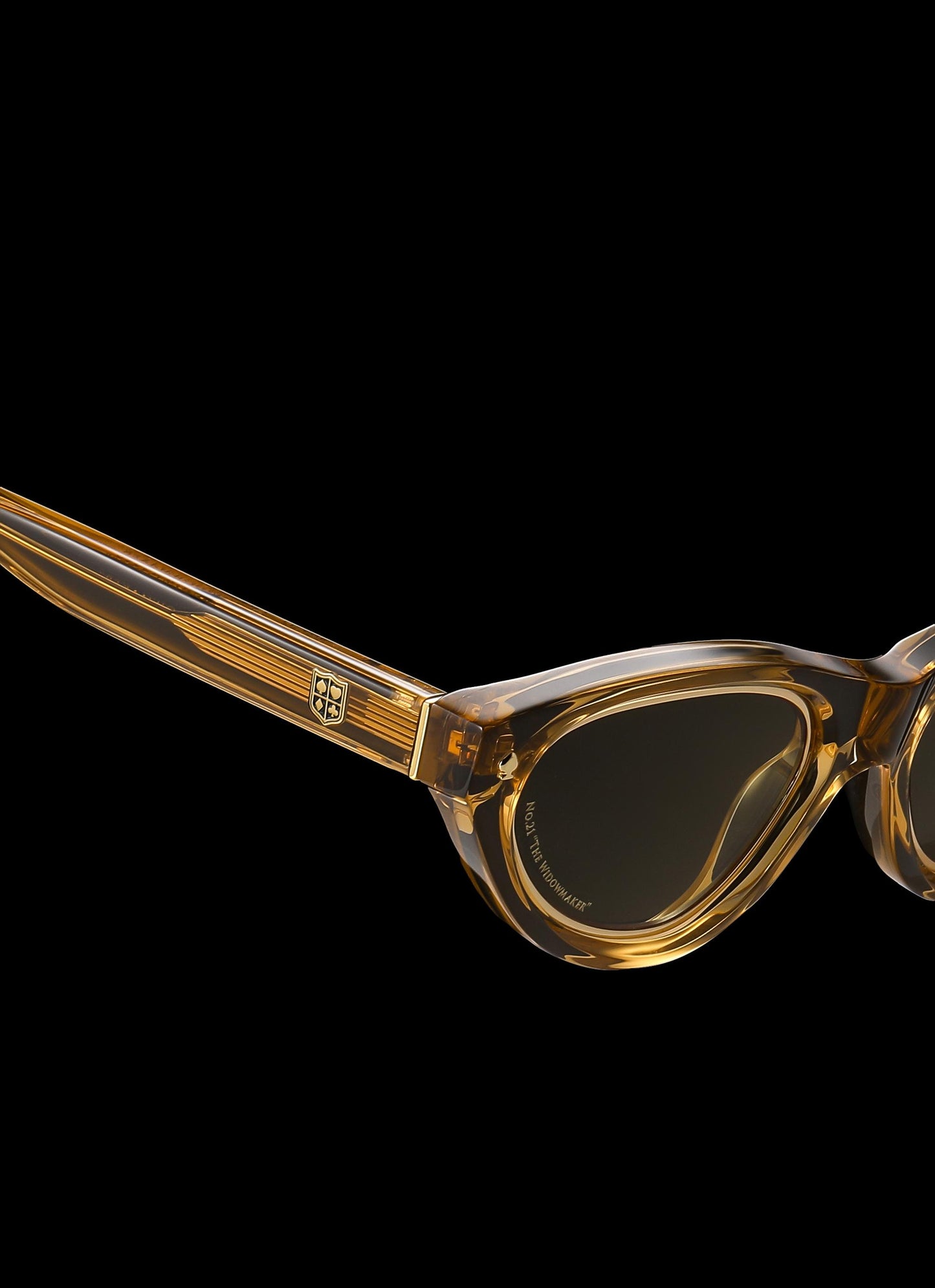 Walton & Mortimer NO. 21 “The Widowmaker” Gold Champagne Limited Edition Sunglasses