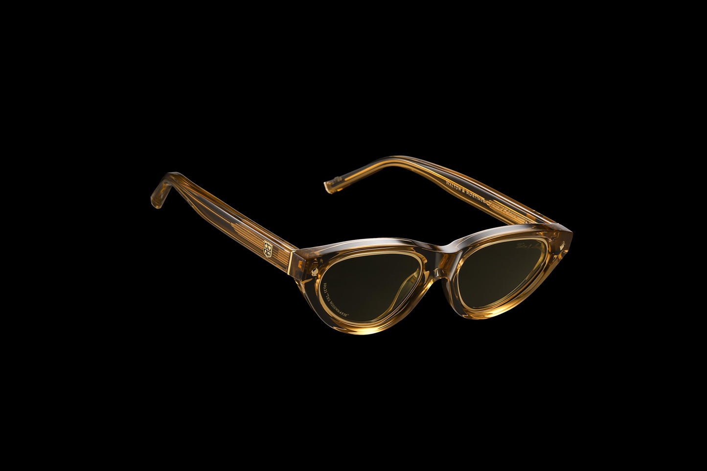 Walton & Mortimer NO. 21 “The Widowmaker” Gold Champagne Limited Edition Sunglasses