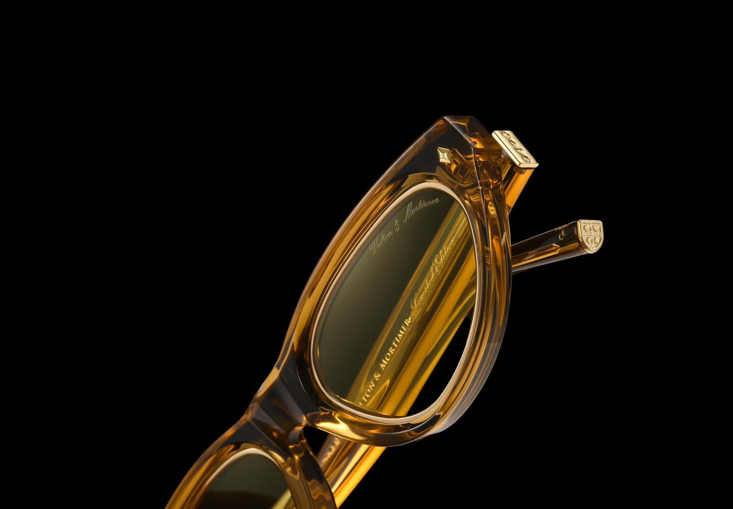 Walton & Mortimer NO. 21 “The Widowmaker” Gold Champagne Limited Edition Sunglasses