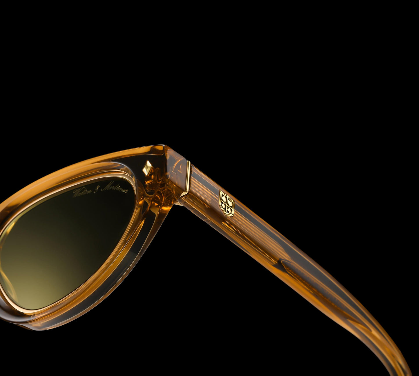 Walton & Mortimer NO. 21 “The Widowmaker” Gold Champagne Limited Edition Sunglasses