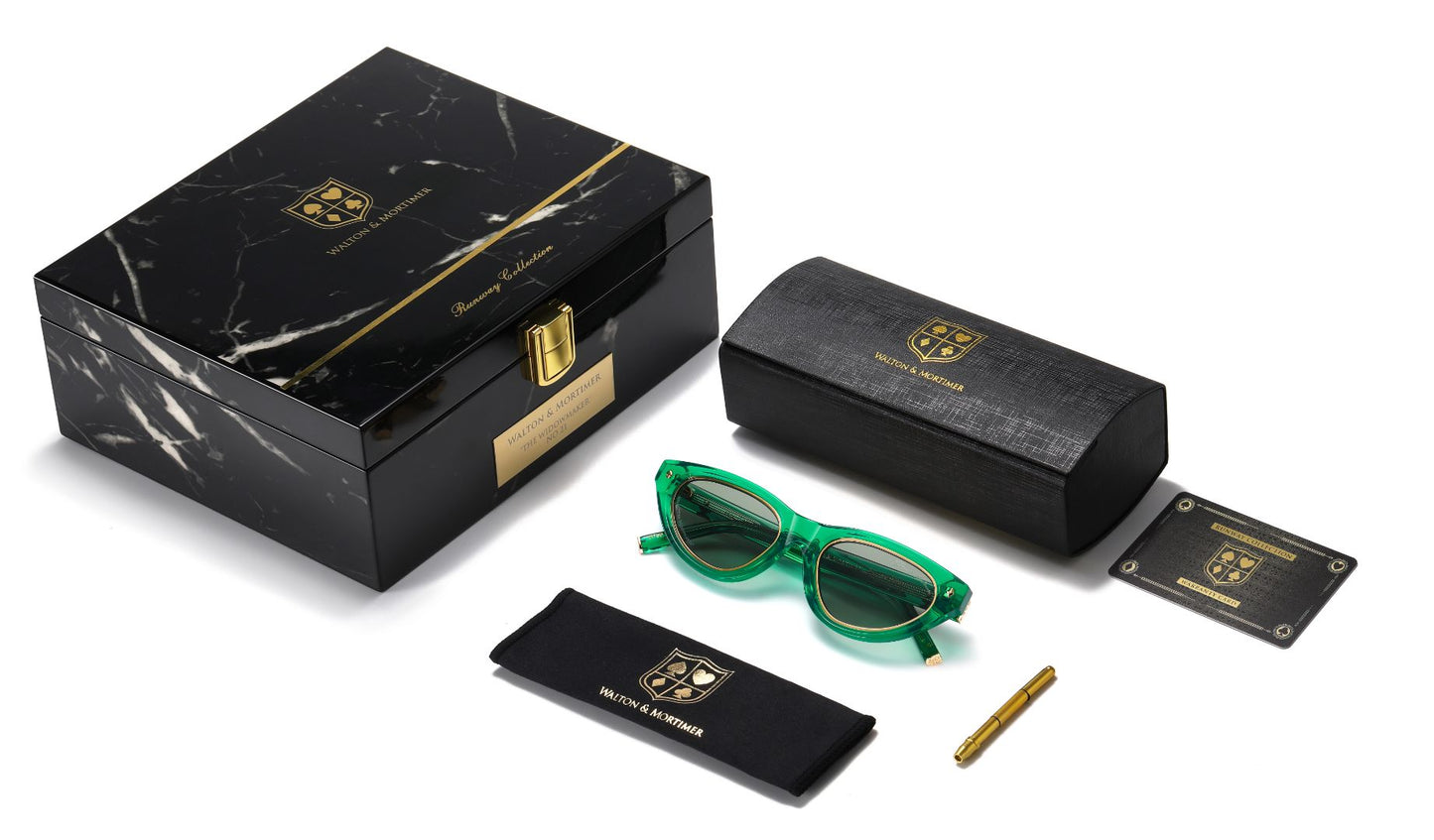 Walton & Mortimer NO. 21 “The Widowmaker” Poison Green Limited Edition Sunglasses