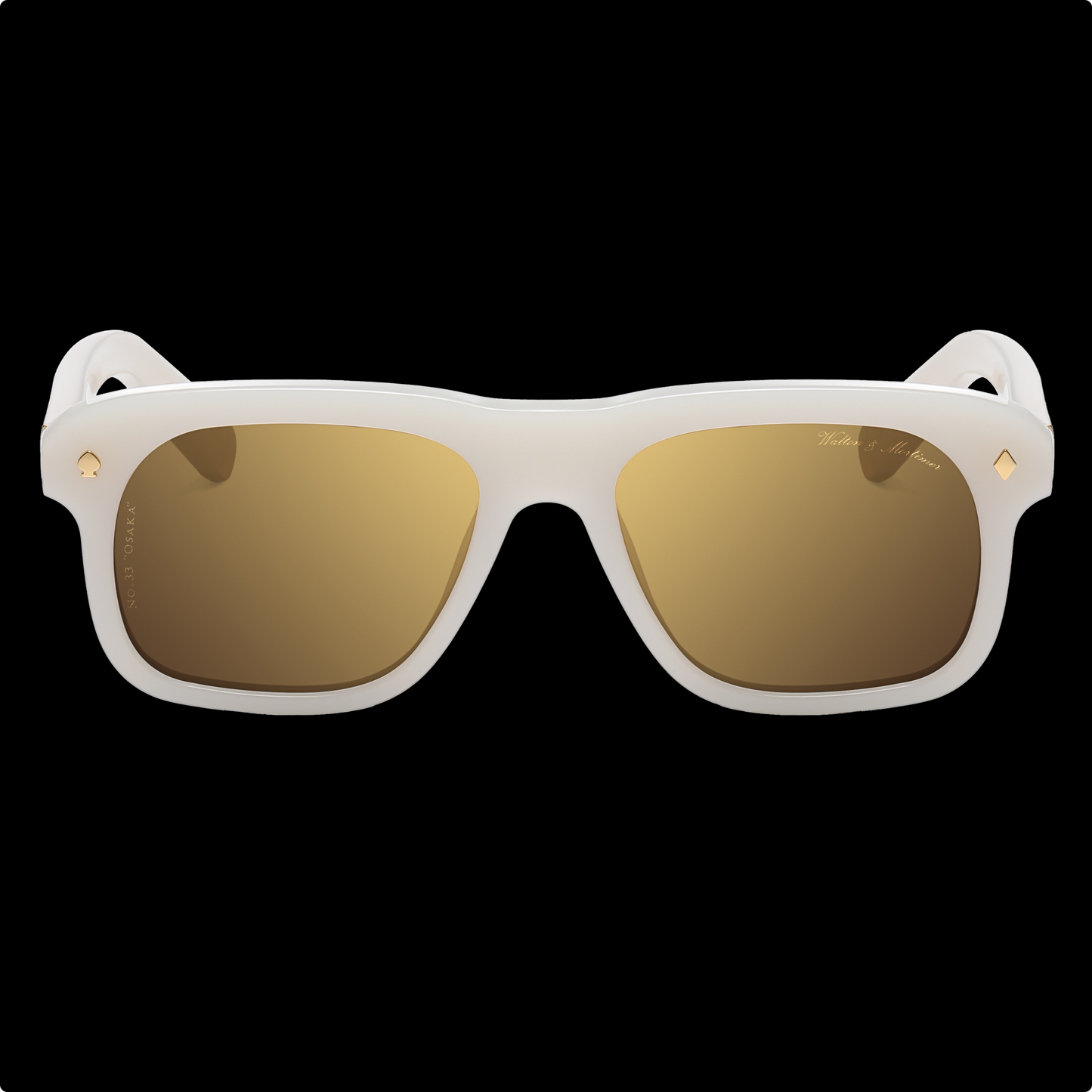 WALTON & MORTIMER® NO. 33 “Osaka” MARBLE WHITE LIMITED EDITION SUNGLASSES