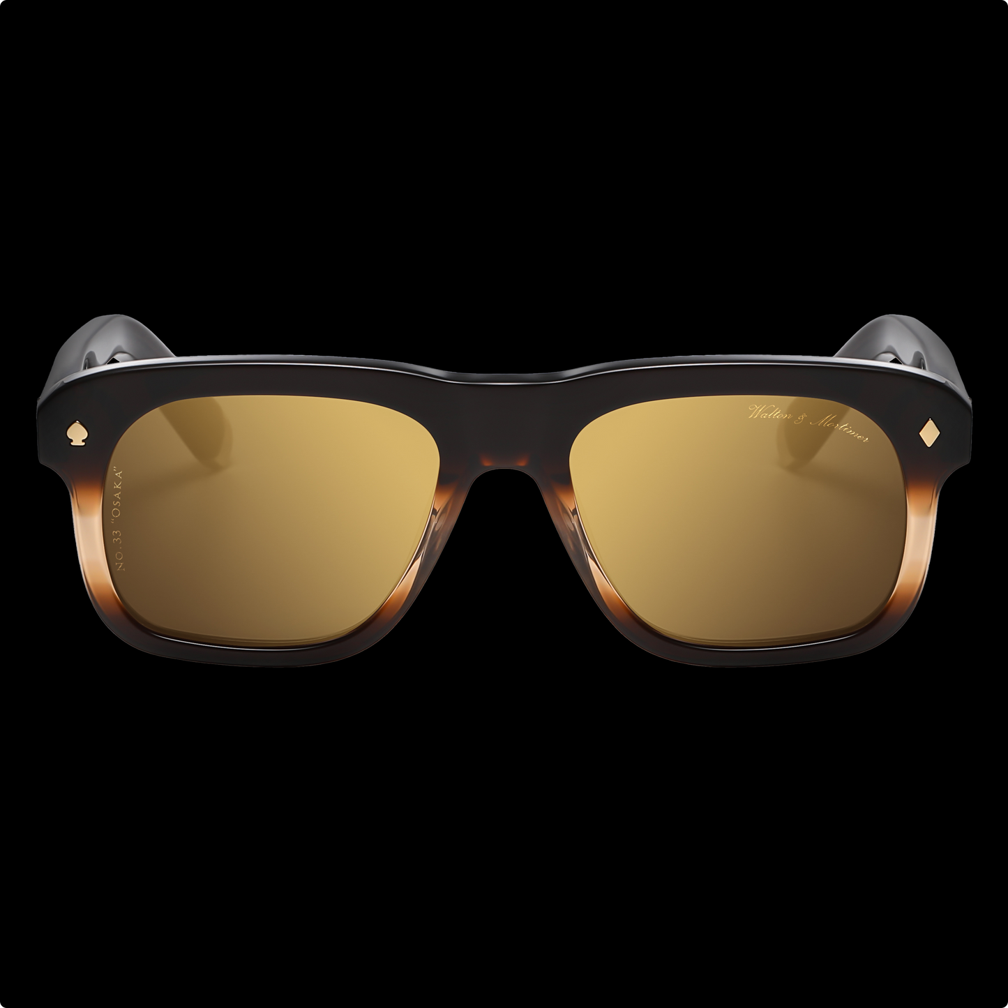 رقم WALTON & MORTIMER®. 33 نظارات "أوساكا" HAVANA GOLD ذات الإصدار المحدود
