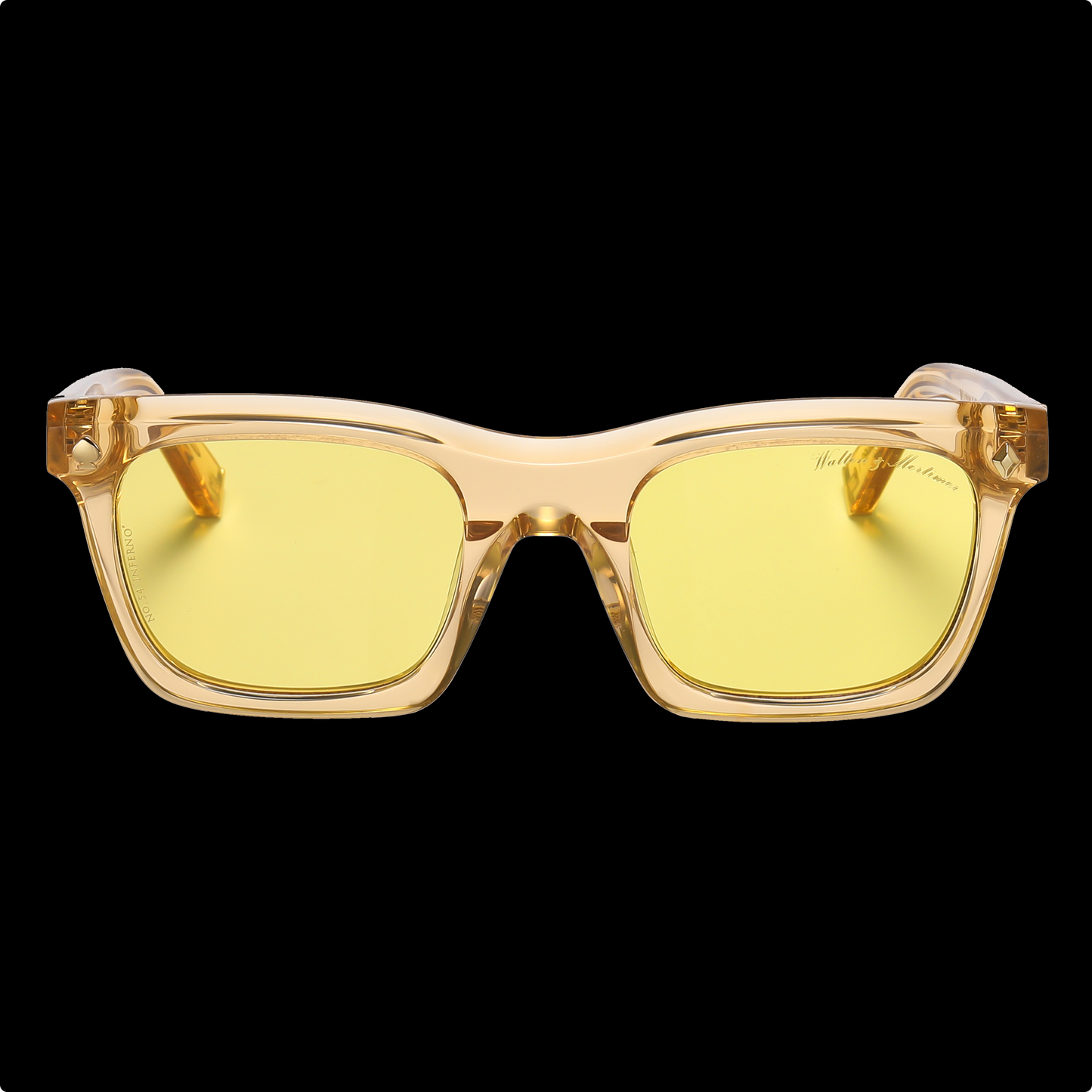 Walton & Mortimer NO. 54: "Inferno" Champagne Shimmer Sunglasses