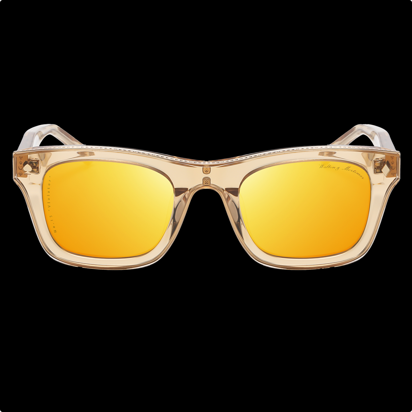 WALTON & MORTIMER® NO. 15: "VIOLATOR" TRANSGOLD SONNENBRILLE IN LIMITIERTER AUFLAGE