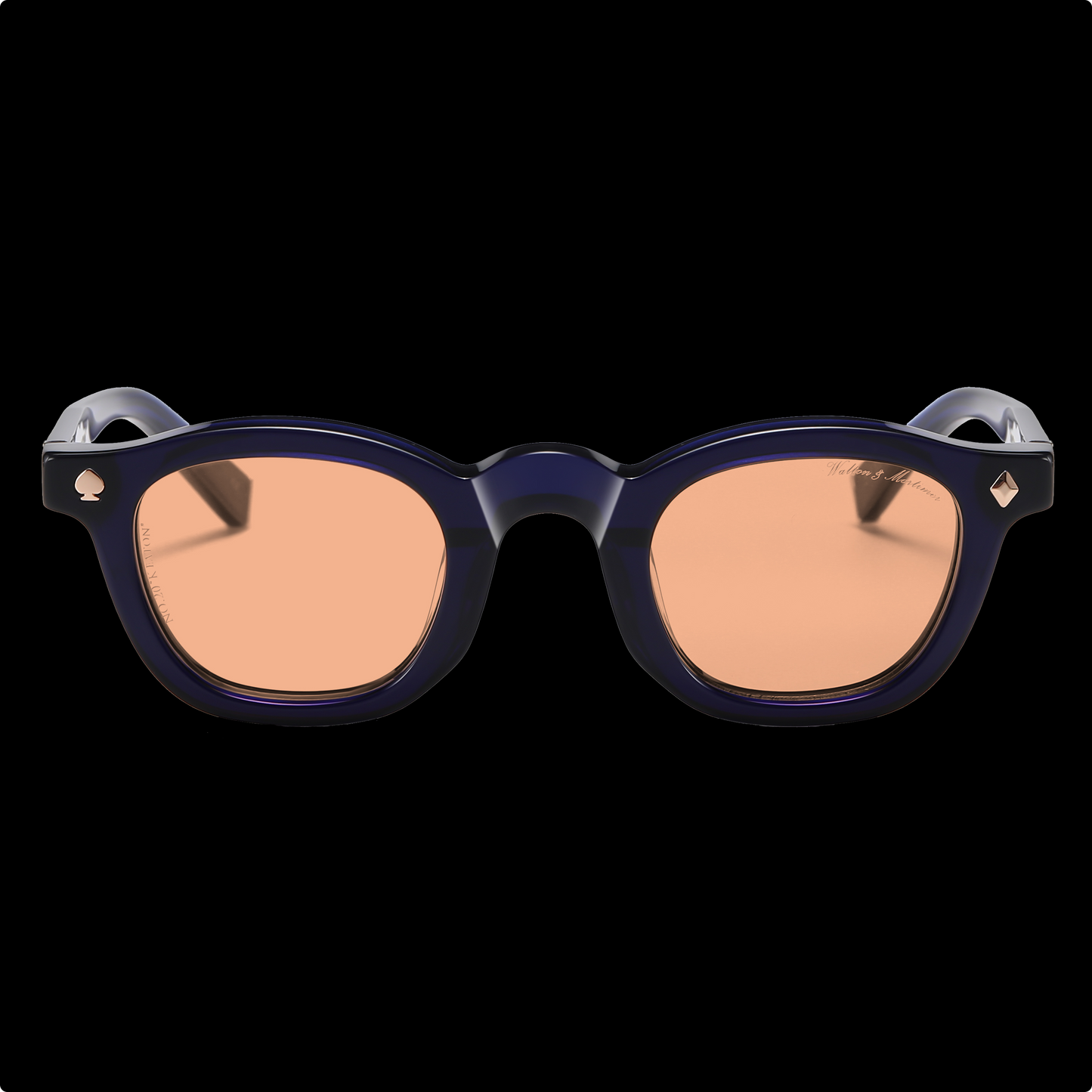 Walton & Mortimer NO. 20 "Keaton" Midnight Blue Sunglasses
