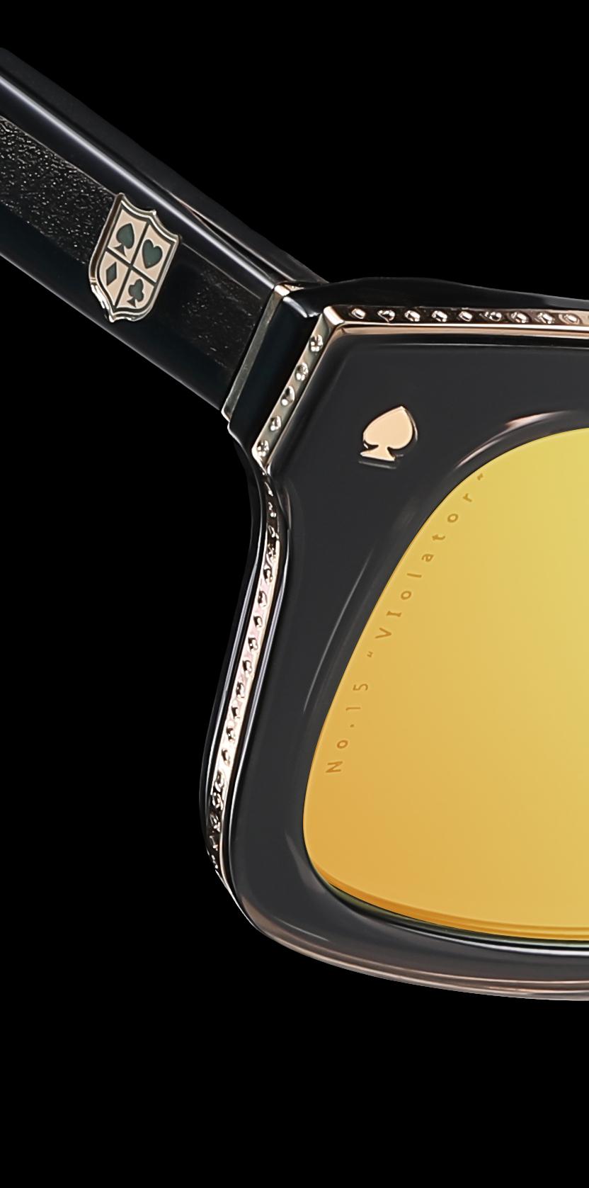 WALTON & MORTIMER® NO. 15: "VIOLATOR" RØGSORT SOLBRILLE I BEGRÆNSET OPLAG