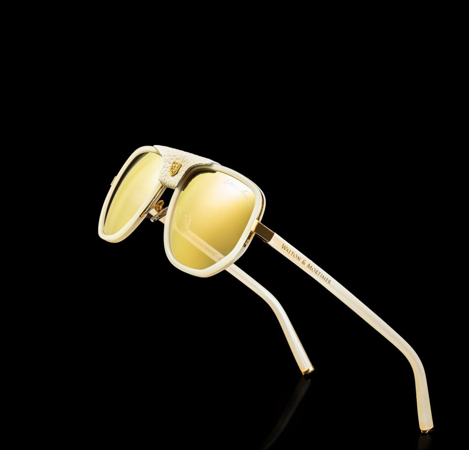 LUXURY EYEWEAR THE GUNRUNNER WHITE EDITION sunglasses ,WALTON & MORTIMER